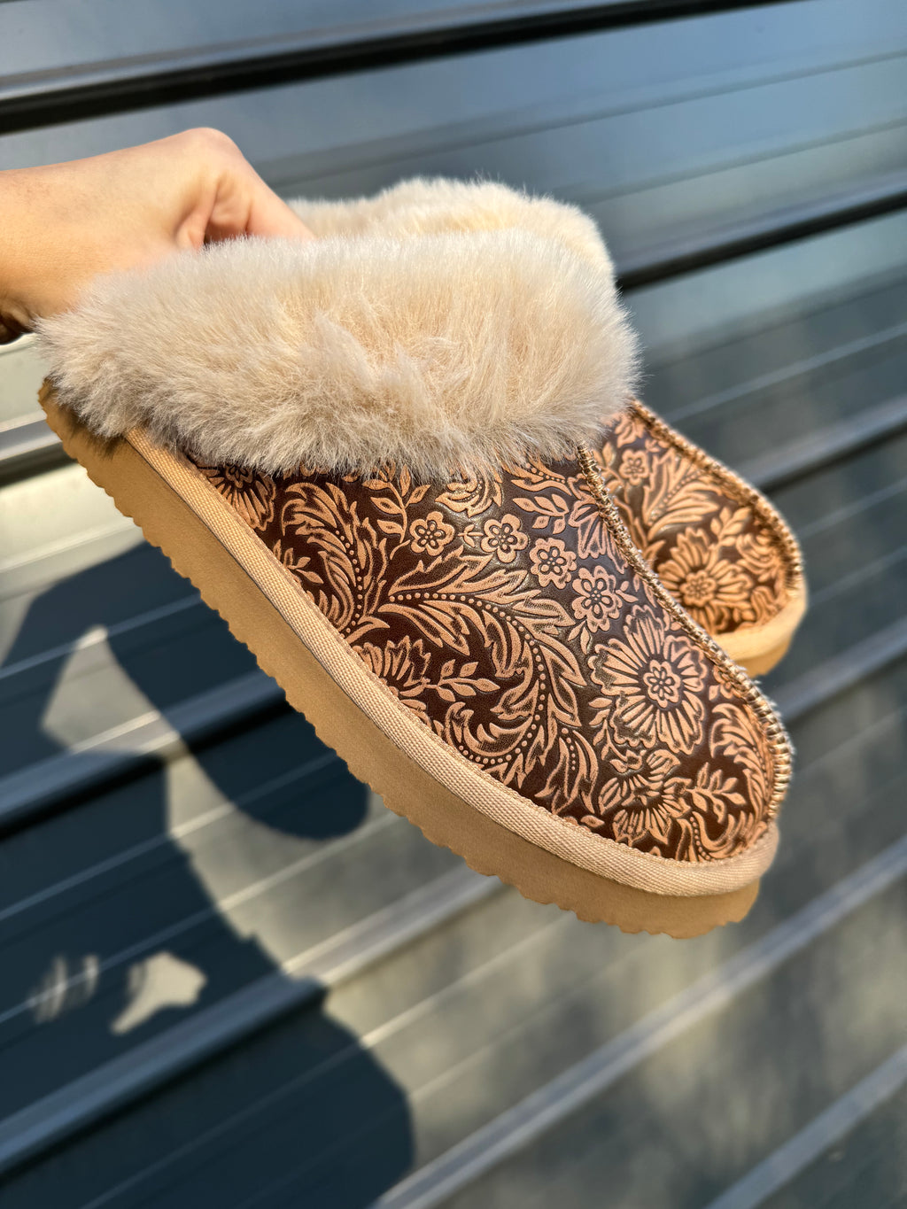 Lolly leather slippers