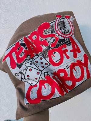 Tears of a cowboy espresso comfort color FULL RUN DEAL S-3X‼️ / SHIP DAY 2/27