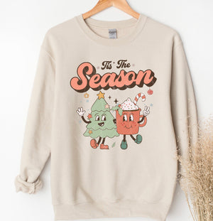 Tis the season retro design tee or sweatshirt