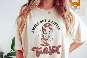 Sweet but a little twisted candy can retro design tee or sweatshirt
