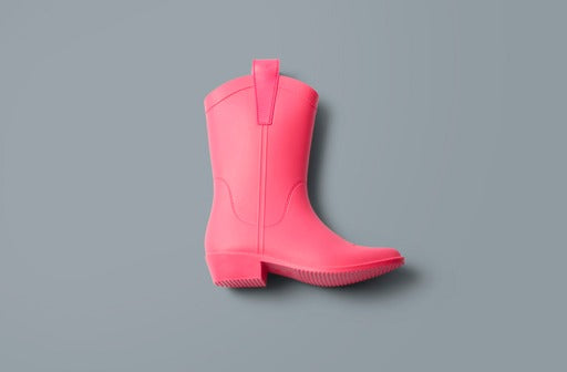 Atomic Pink ADULT All Weather Rubber Cowboy Boots