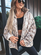 PREORDER 2ND CUT Cozy Cloud Jacket in Dark Camo / ETA END OF NOV