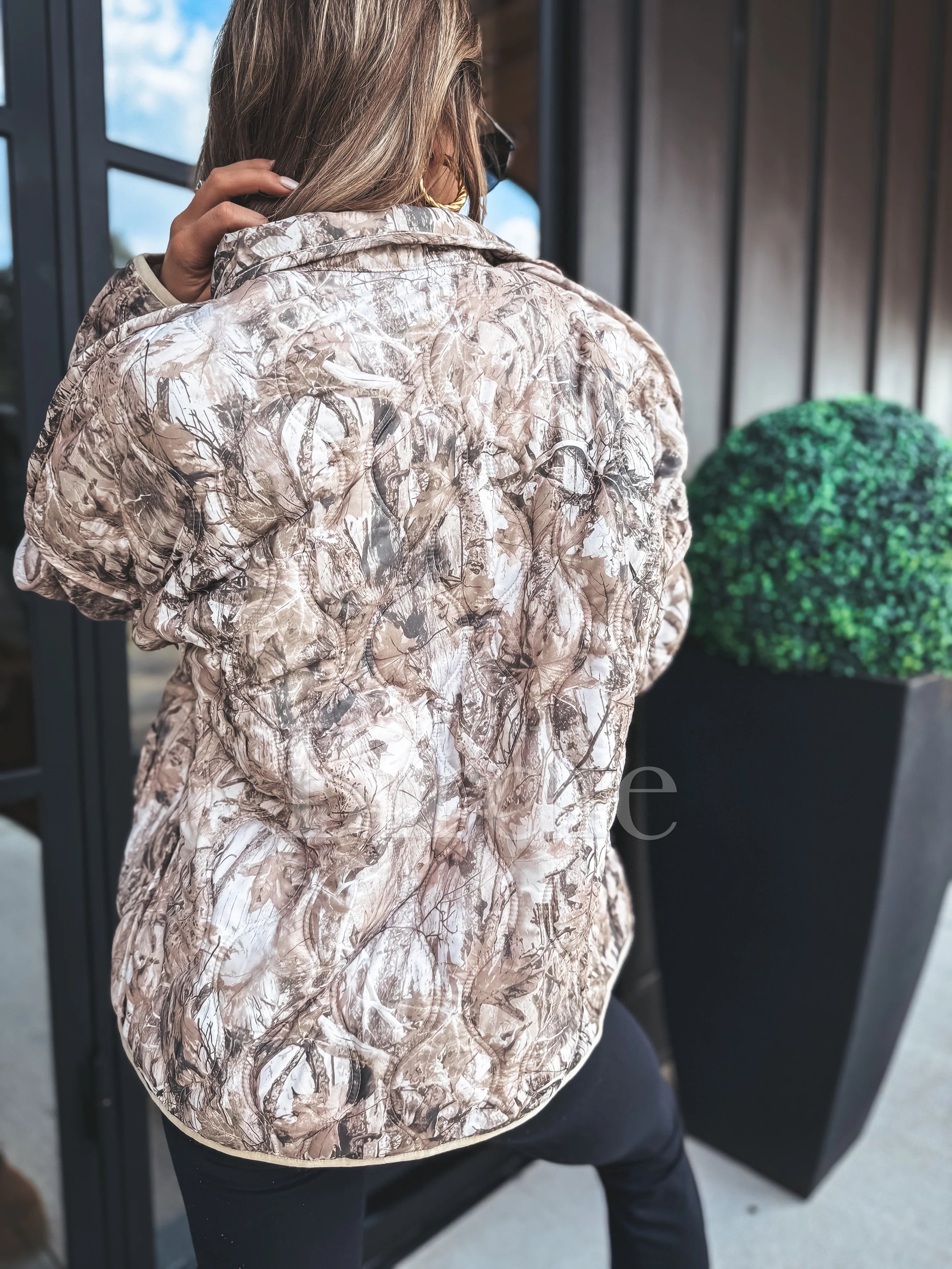 PREORDER 2ND CUT Cozy Cloud Jacket in Dark Camo / ETA END OF NOV