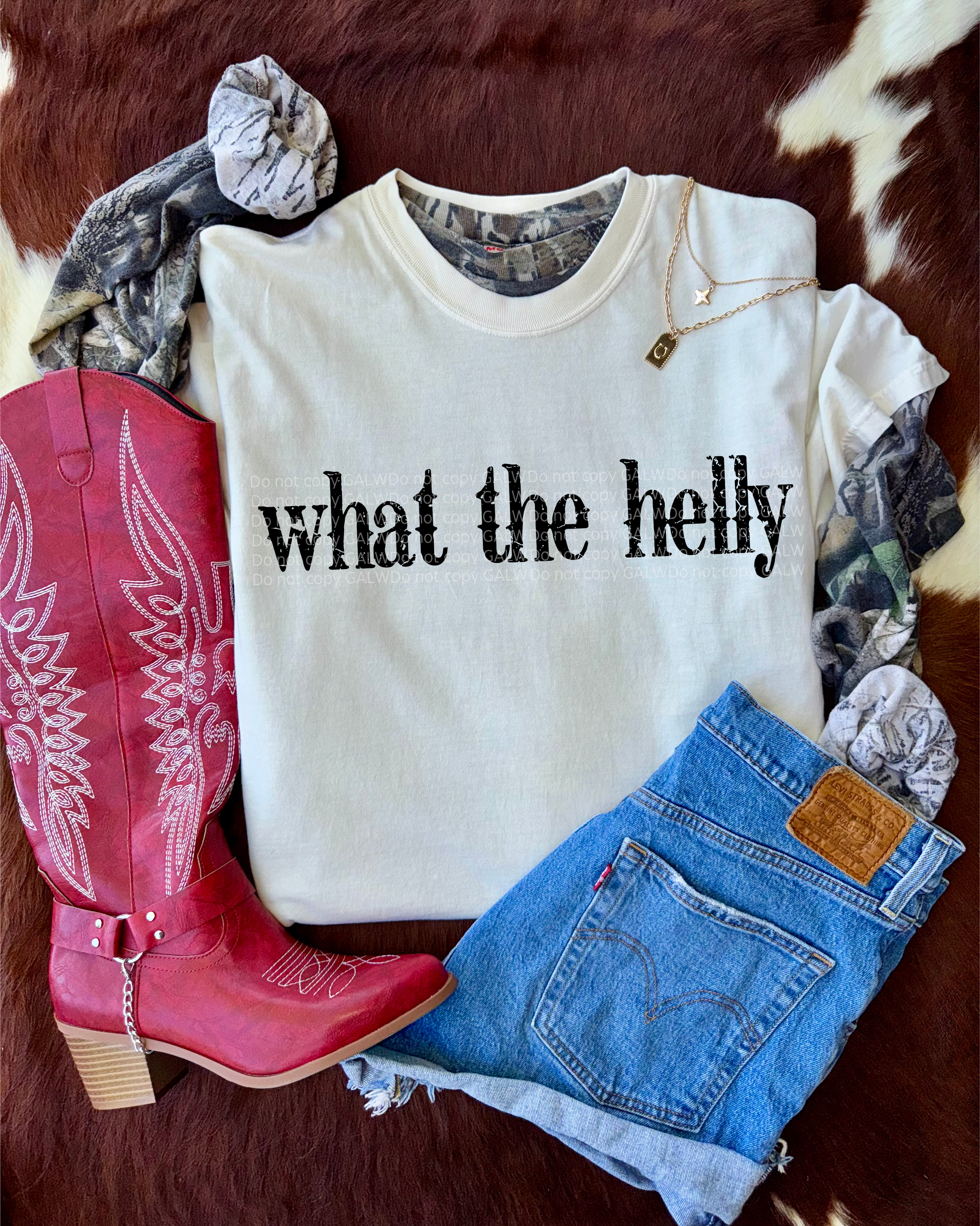 What the helly tee or sweatshirt