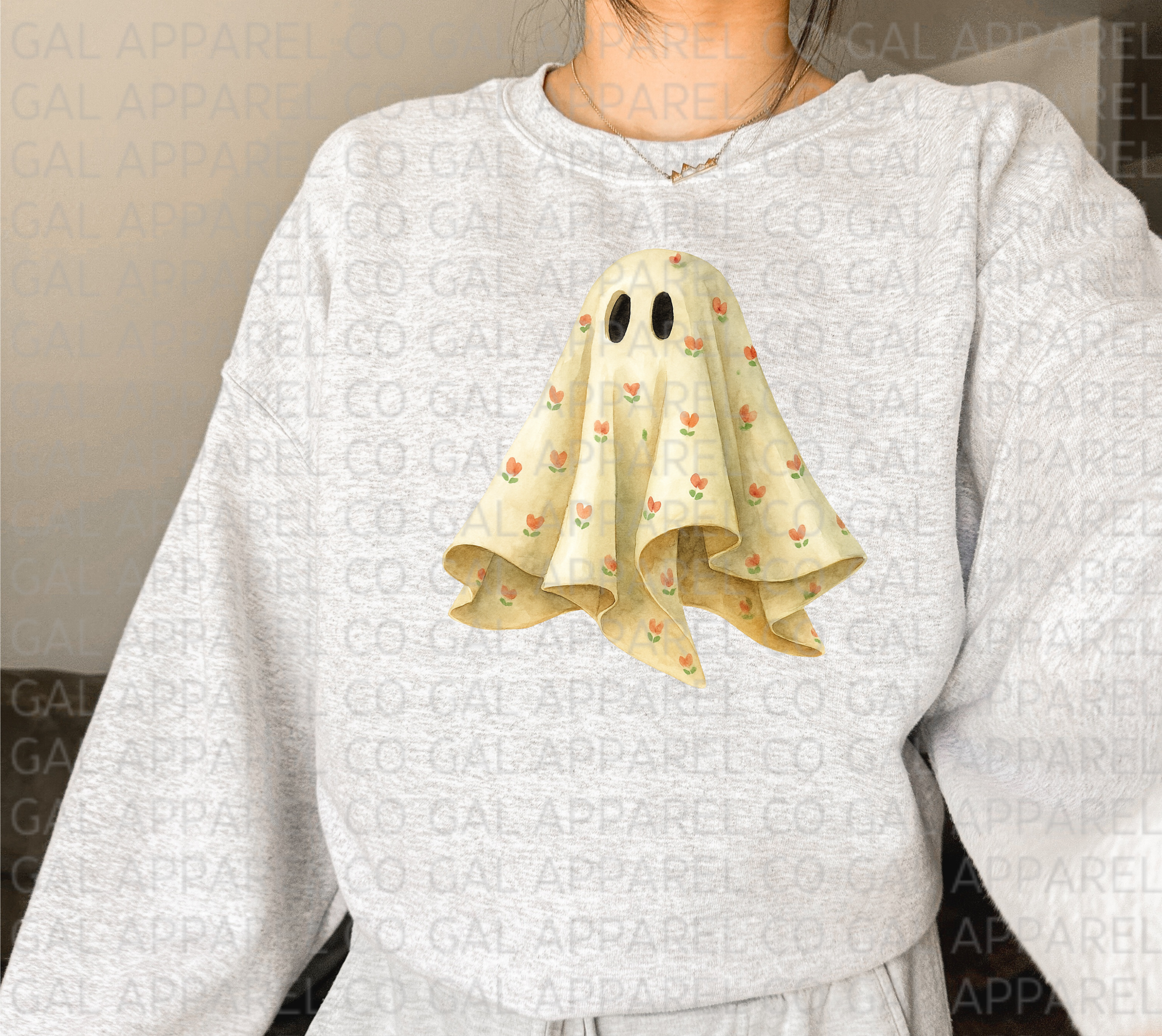 Ghost in Bloom Tulip Terror Tee or Sweatshirt