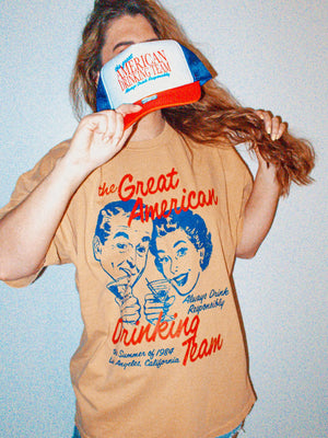 The great American drinking team oversized tee PRE ORDER (Will ship 6/28)