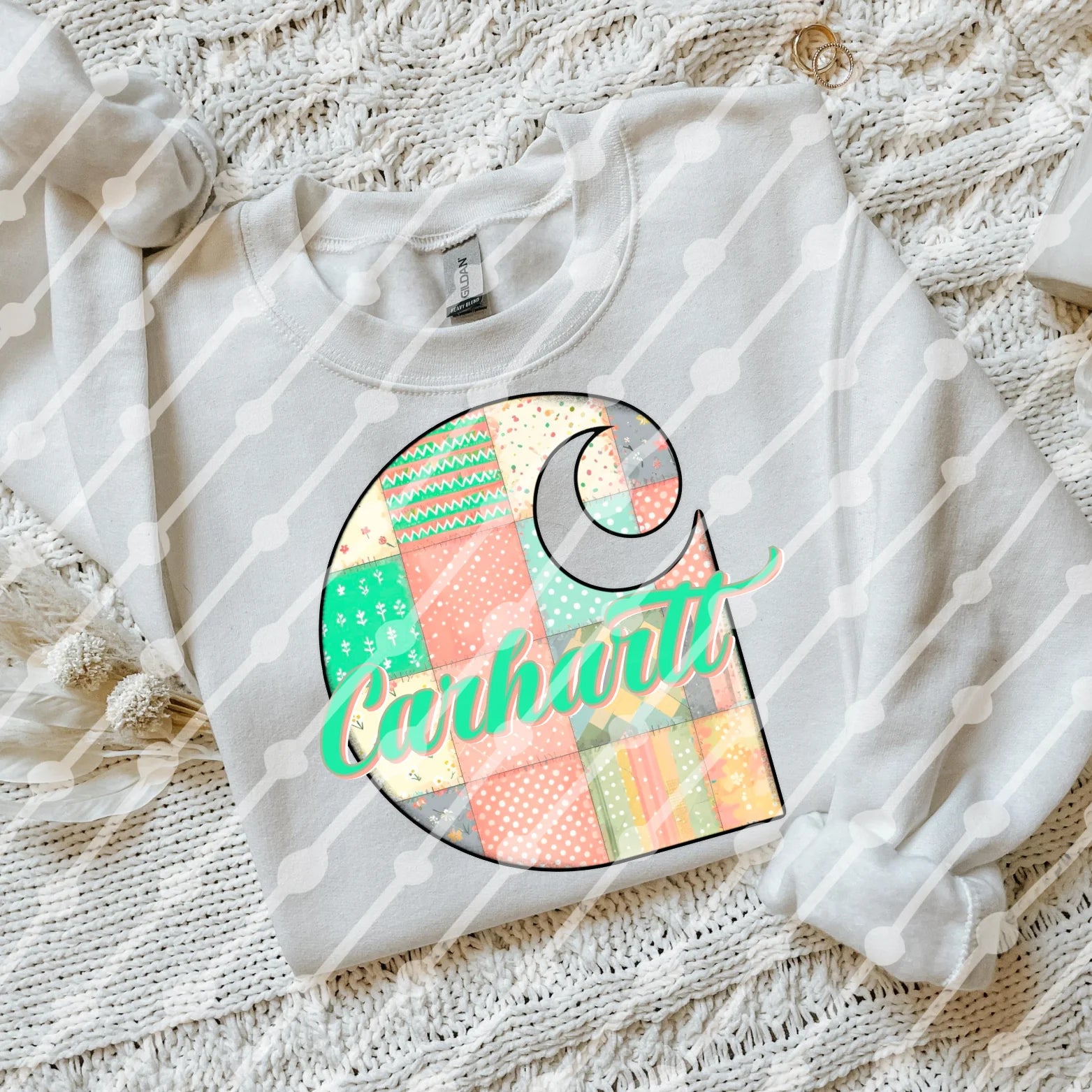 EASTER patchwork CH tee or sweatshirt