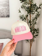 'Caffeine & Cocktails Moms Club' 3D Embroidered Snapback Trucker Hat