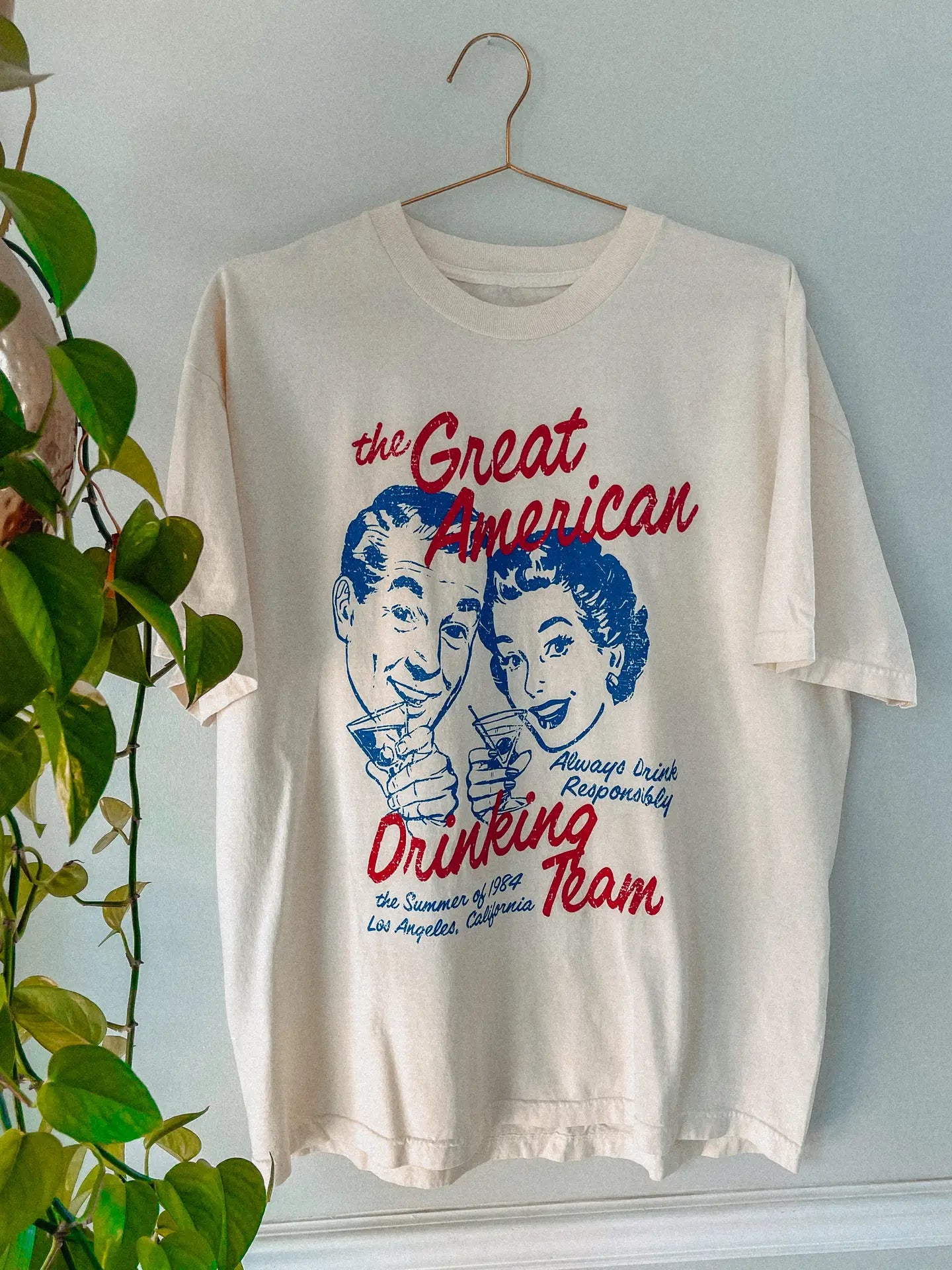 The great American drinking team oversized tee PRE ORDER (Will ship 6/28)