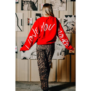 PRE ORDER Love you more mean it red sweatshirt / ETA - JAN 31ST