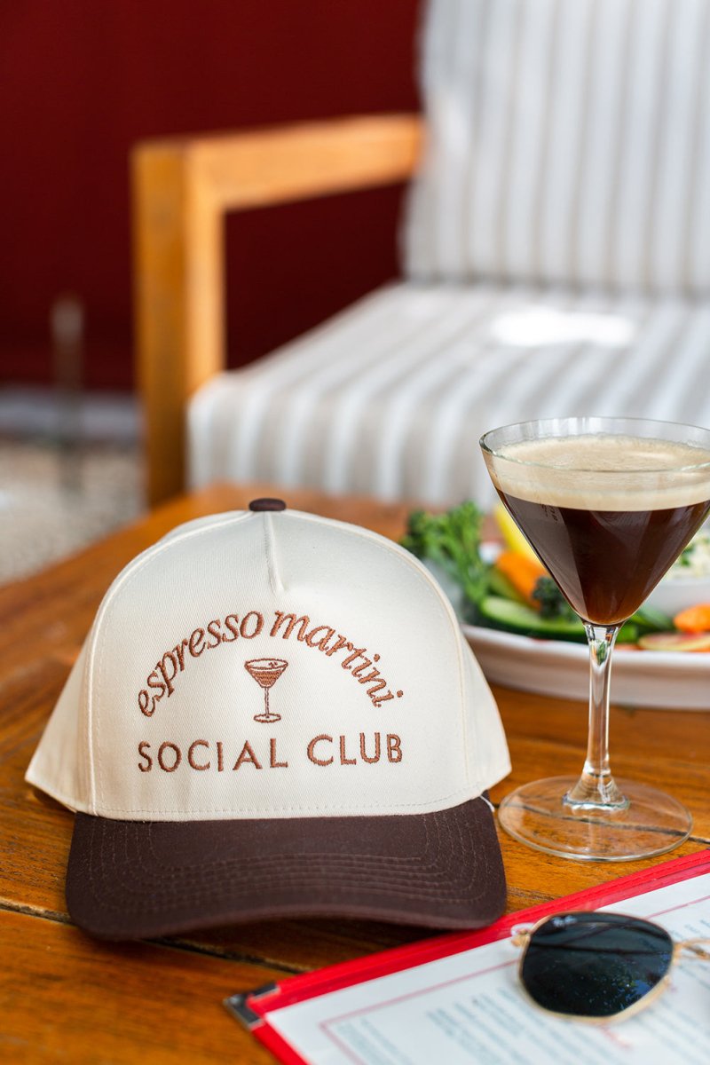 'Espresso Martini Social Club' Snapback Trucker Hat