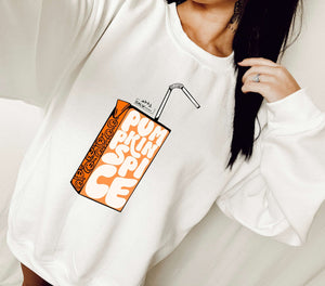 Pumpkin spice juice tee & sweatshirt