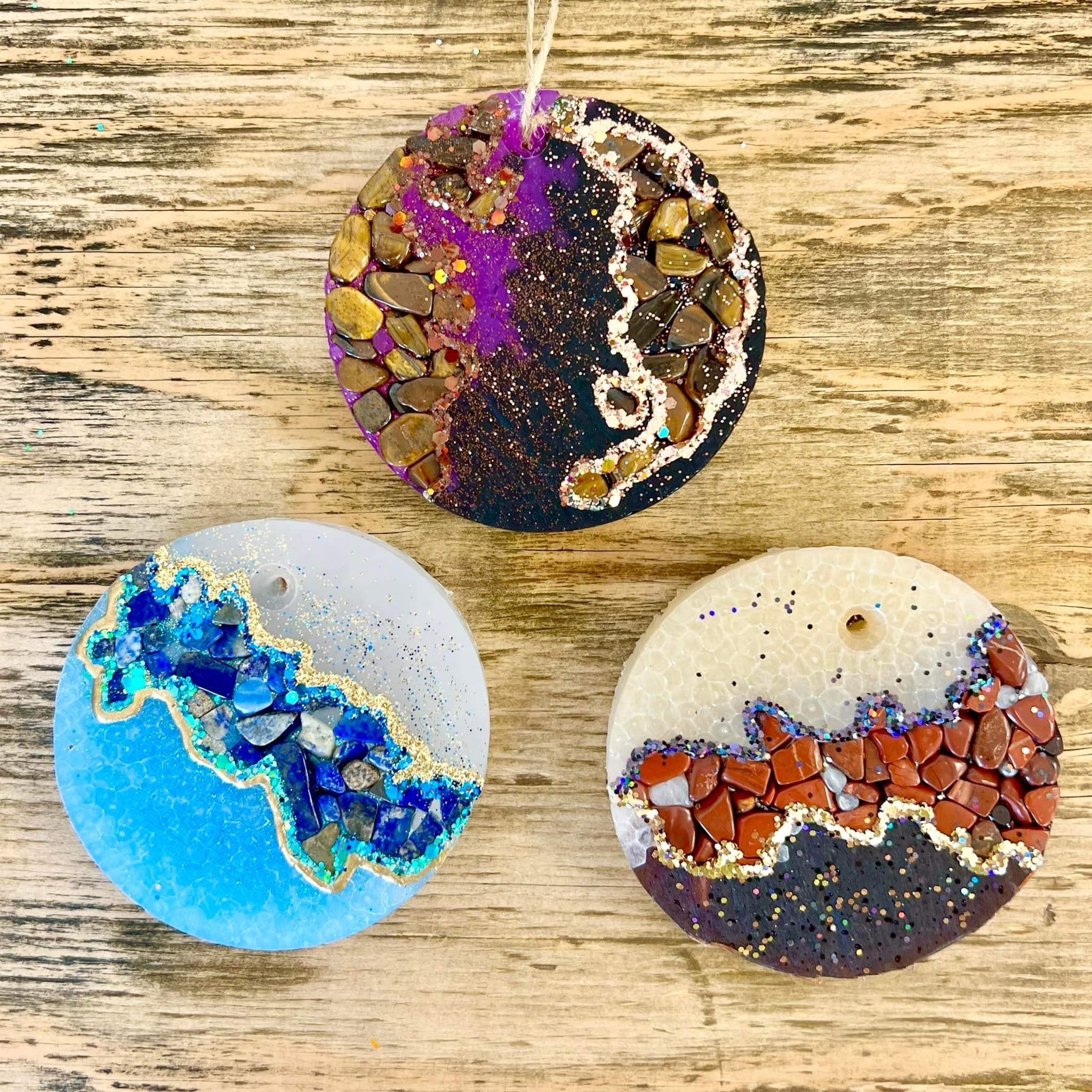 Circle Geode Car Freshie