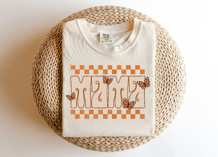 Mama butterfly design tee