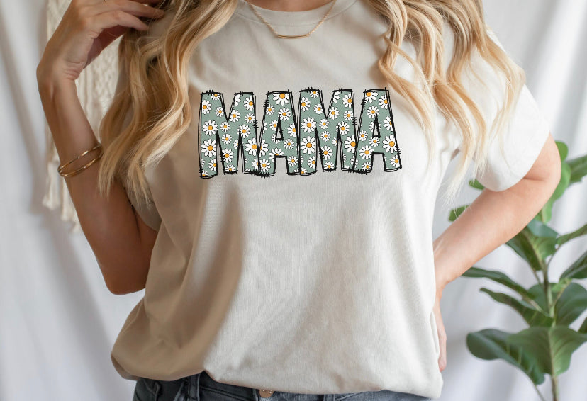 Mama Daisy tee design