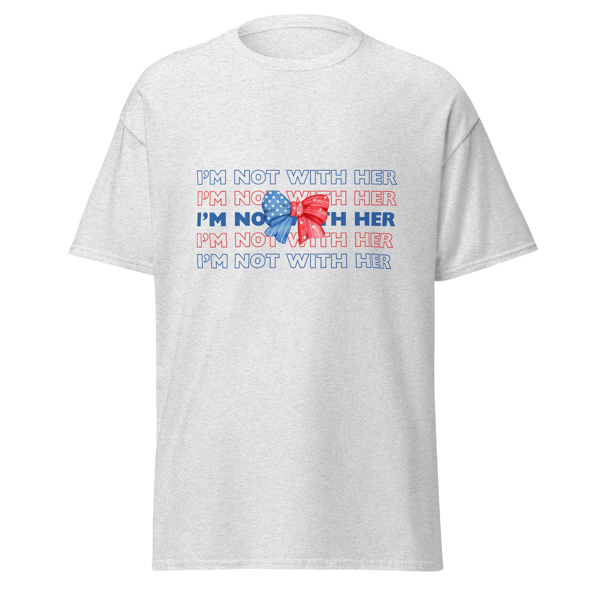 I'm not with her bow gildan tee