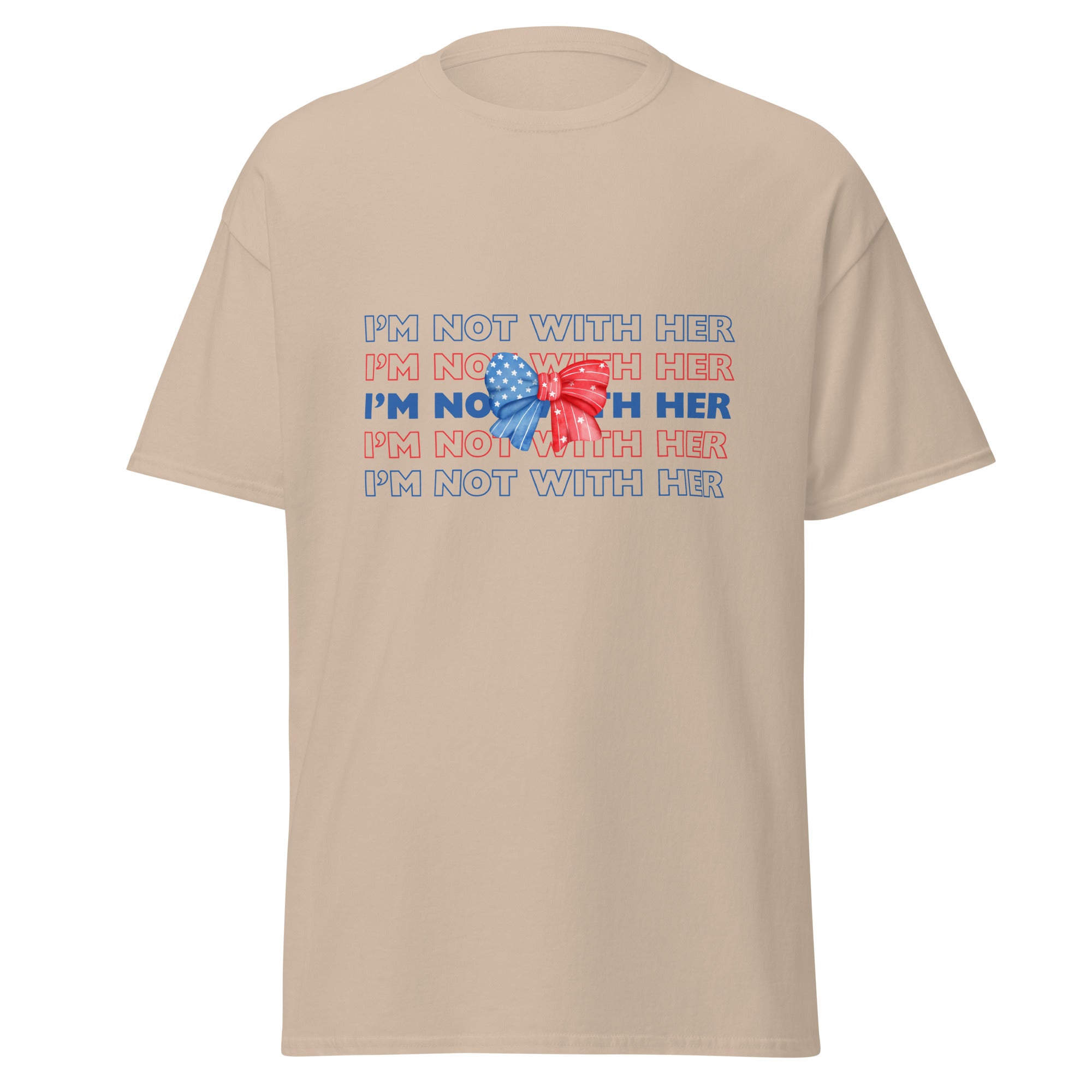 I'm not with her bow gildan tee