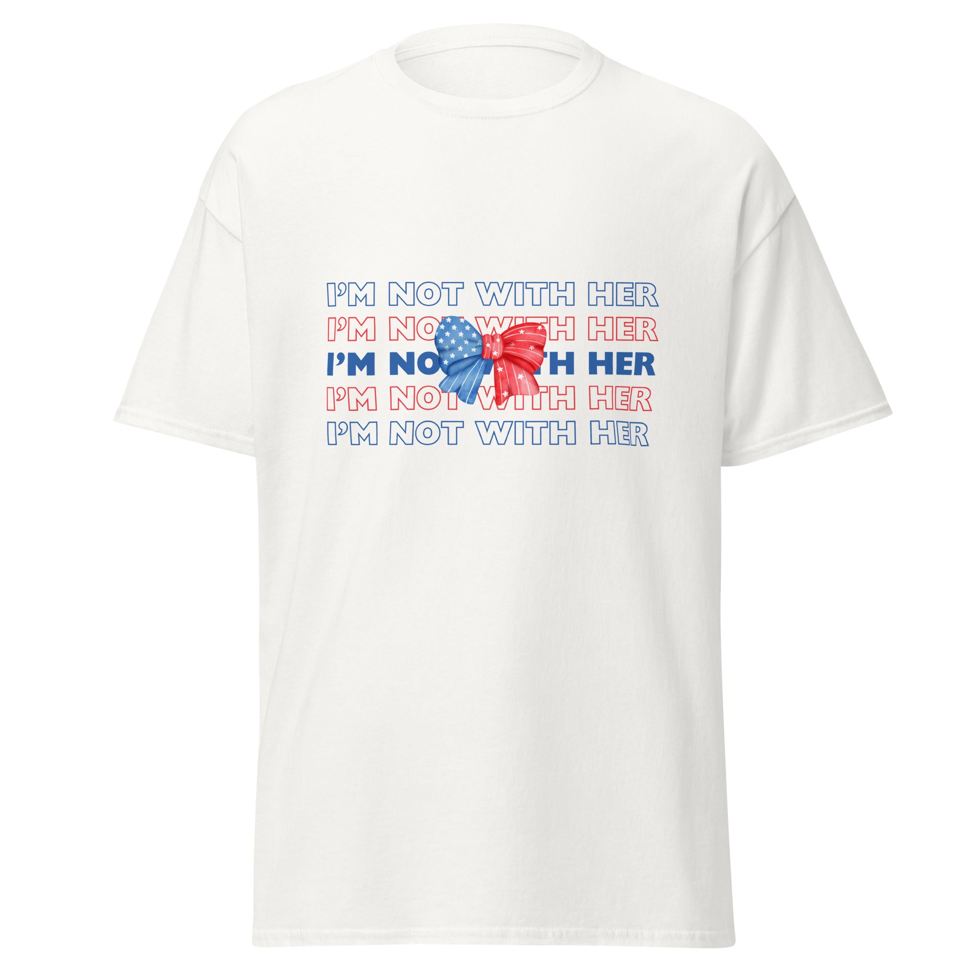 I'm not with her bow gildan tee