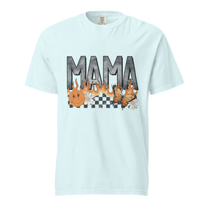 Mama butterfly flame retro comfort color tee