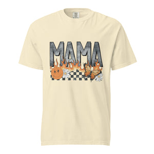 Mama butterfly flame retro comfort color tee