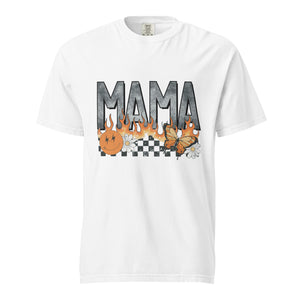 Mama butterfly flame retro comfort color tee