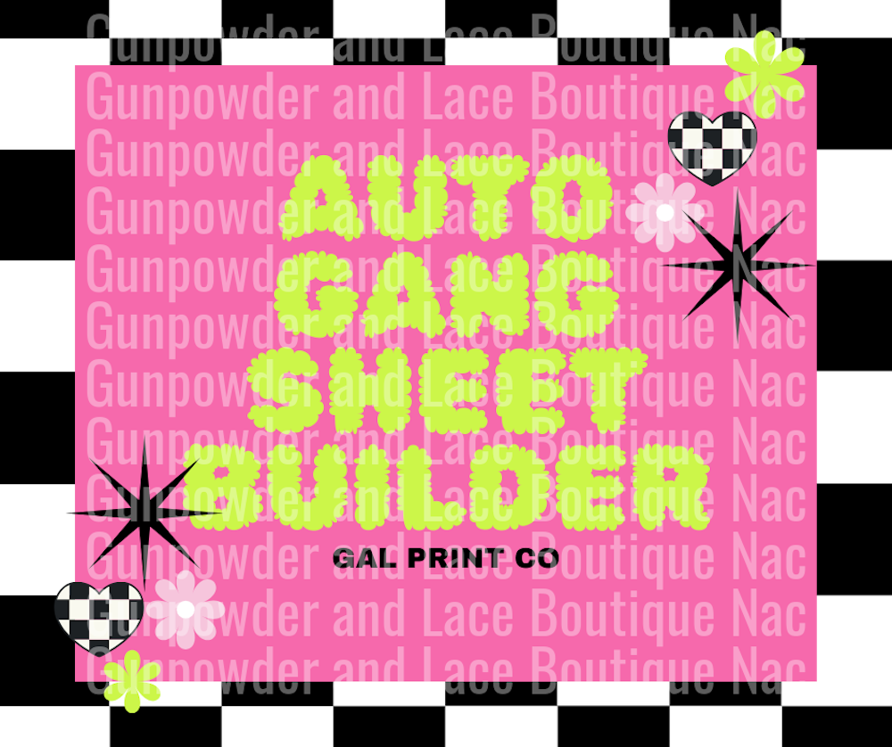 Auto Gang Sheet Builder - BUILD YOUR OWN - 7-10 BUSINESS DAY TURNAROUND (Copy)