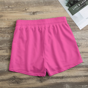 Howdy bitch hot pink Print Women's Casual Shorts