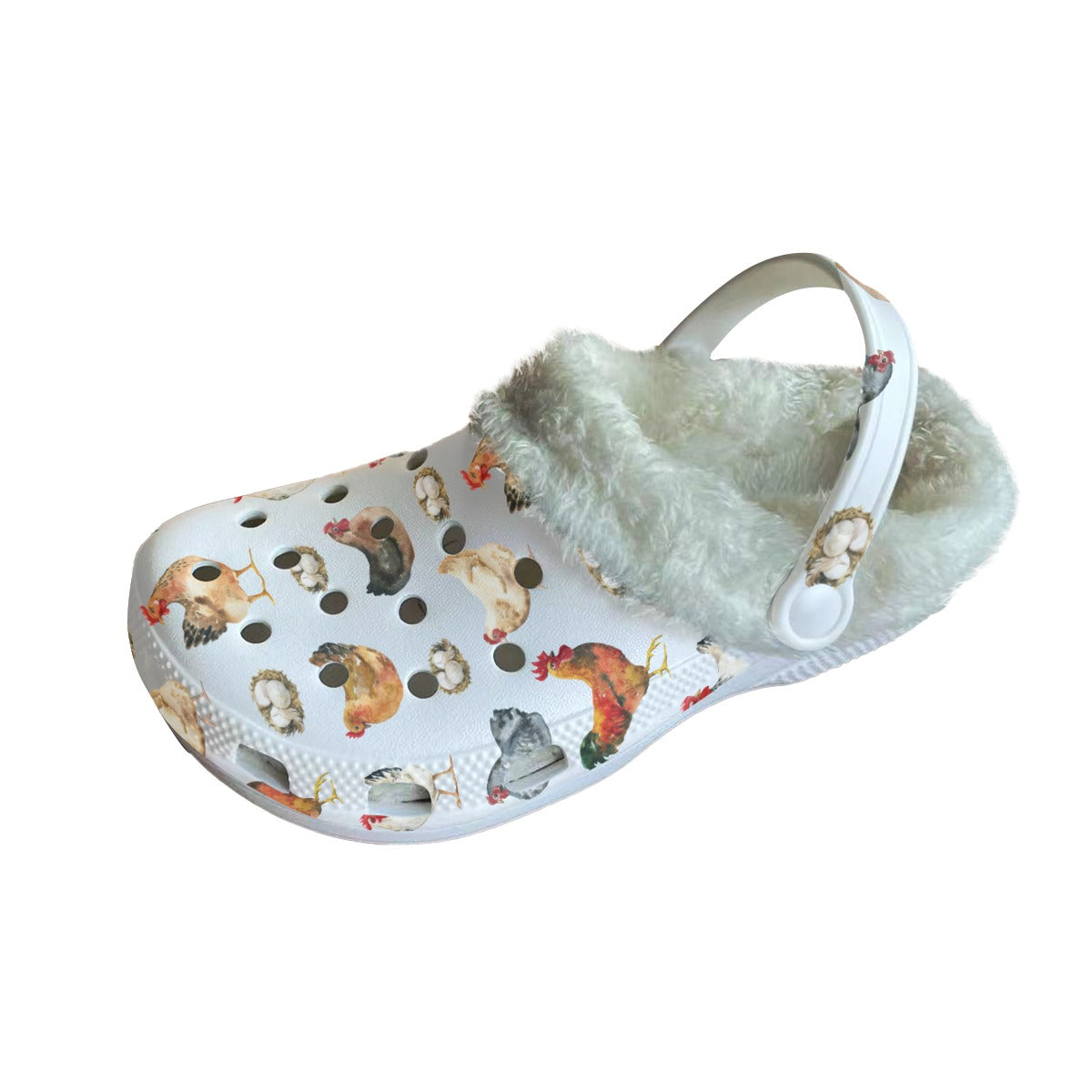 Chicken Women's Classic Clogs with Fleece 15-20 business day turnaround time