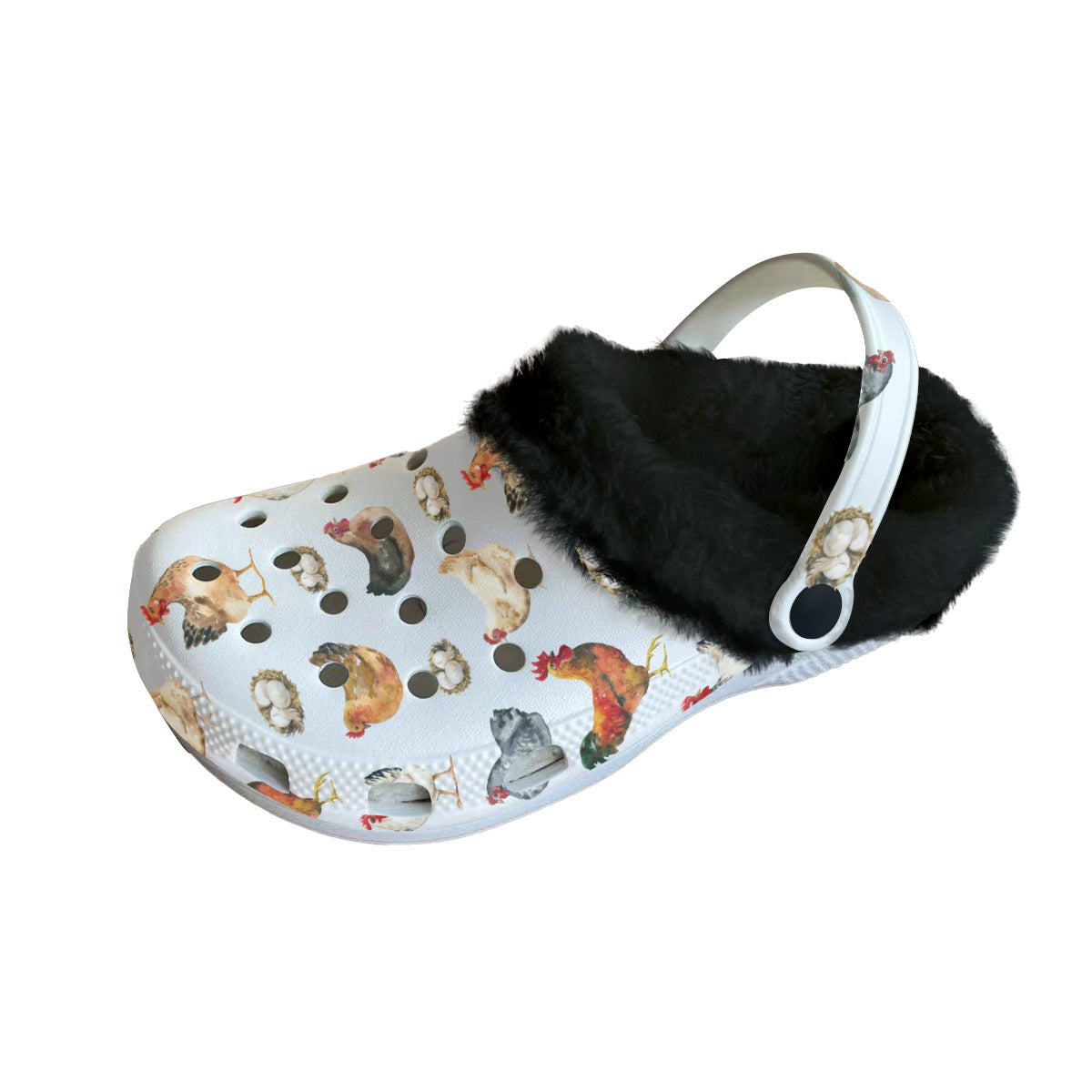 Chicken Women's Classic Clogs with Fleece 15-20 business day turnaround time