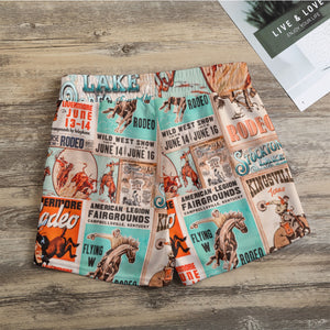 Rodeo All-Over Print Women's Casual Shorts