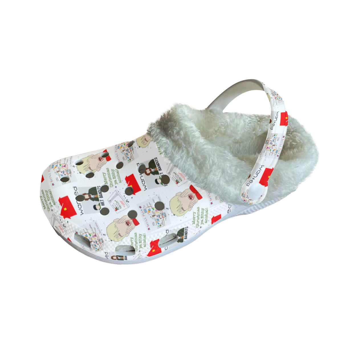 Home alone Women's Classic Clogs with Fleece  100% removable fleece