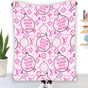 Tis the season to be boujee Single-Side Printed Blanket
