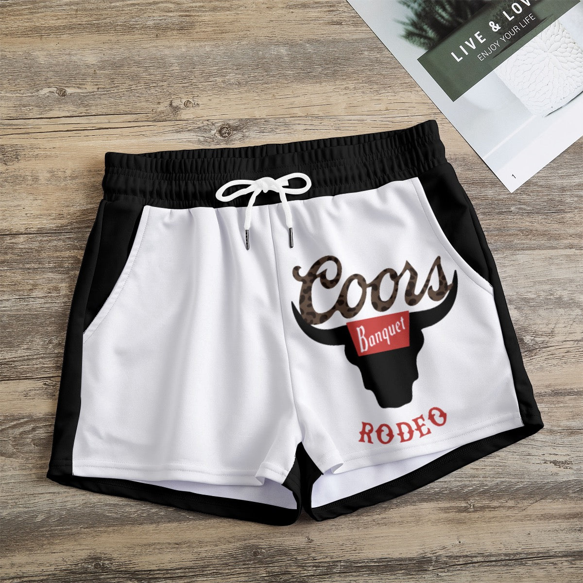 Leopard banquet rodeo Women's Casual Shorts