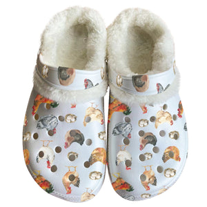 Chicken Women's Classic Clogs with Fleece 15-20 business day turnaround time