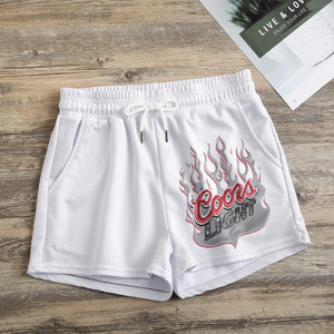Flame coor Print Women's Casual Shorts
