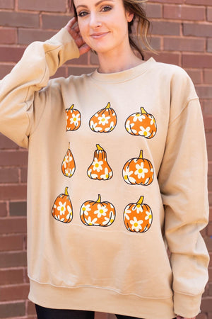 Daisy pumpkin sweatshirt