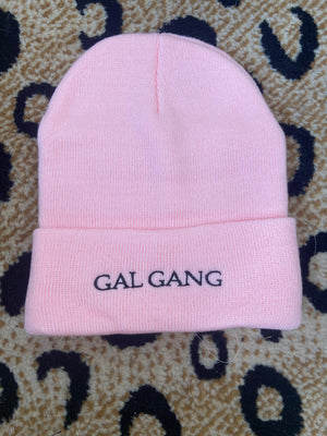 Gal gang light pink beanie