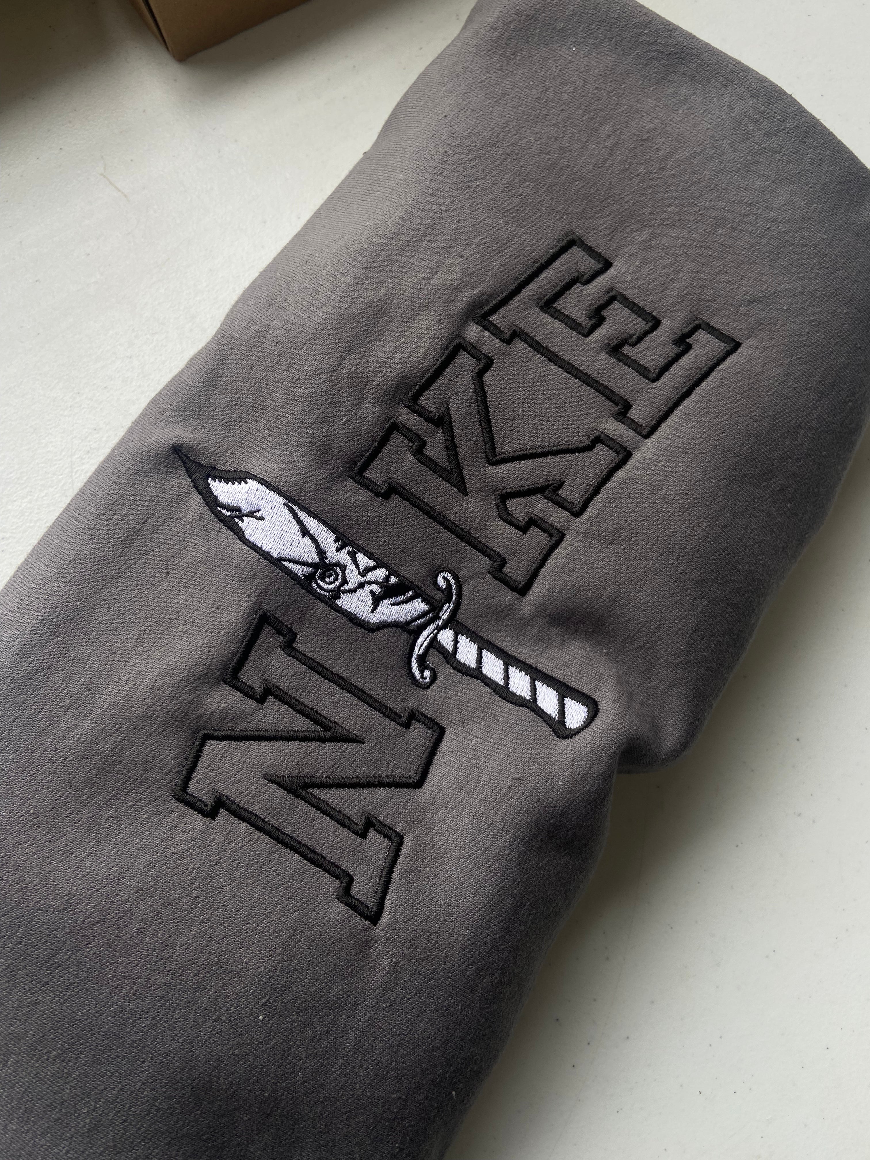 Chucky charcoal NKE embroidered sweatshirt