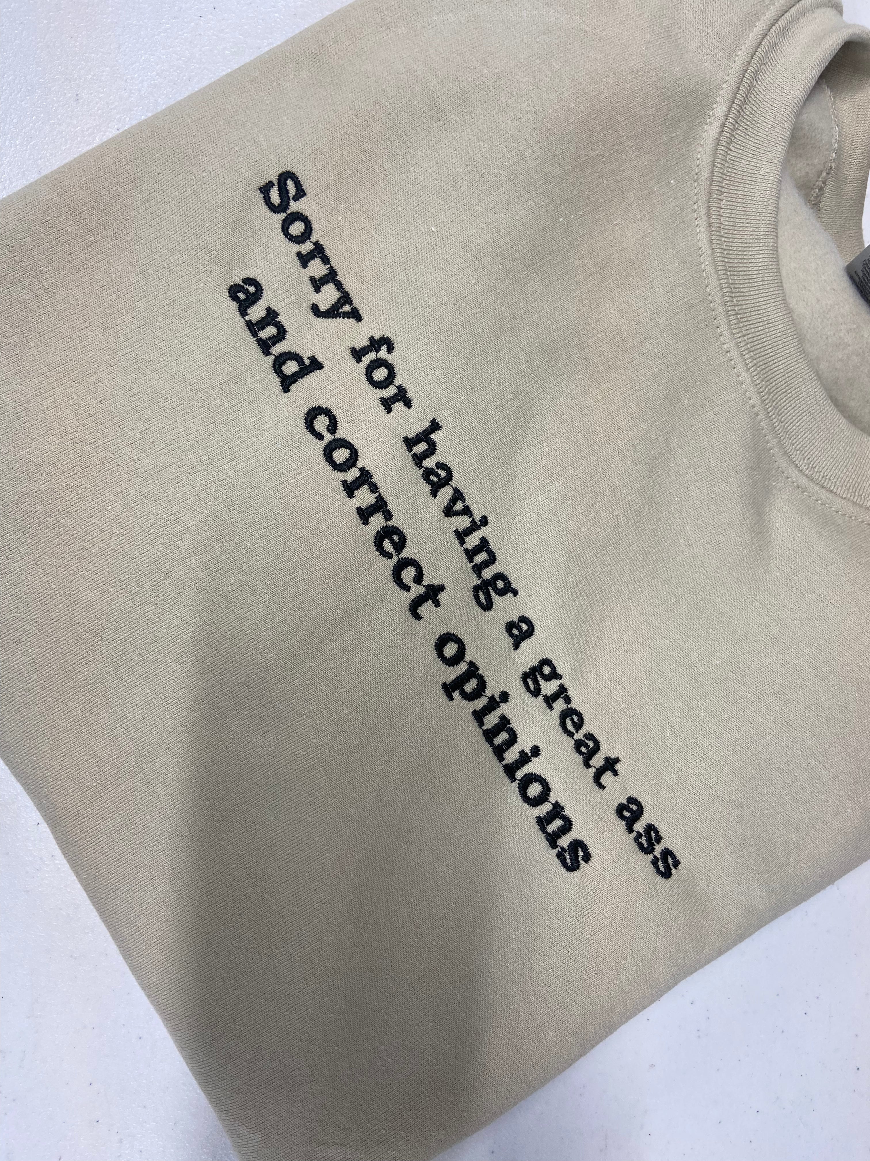 I’m sorry I have a great ass and correct opinions sand with black thread