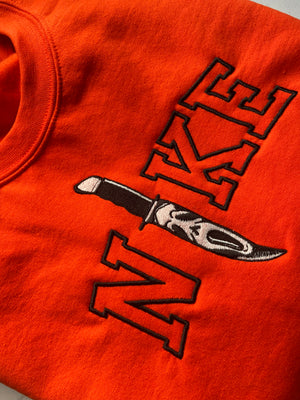 Scream NKE orange sweatshirt