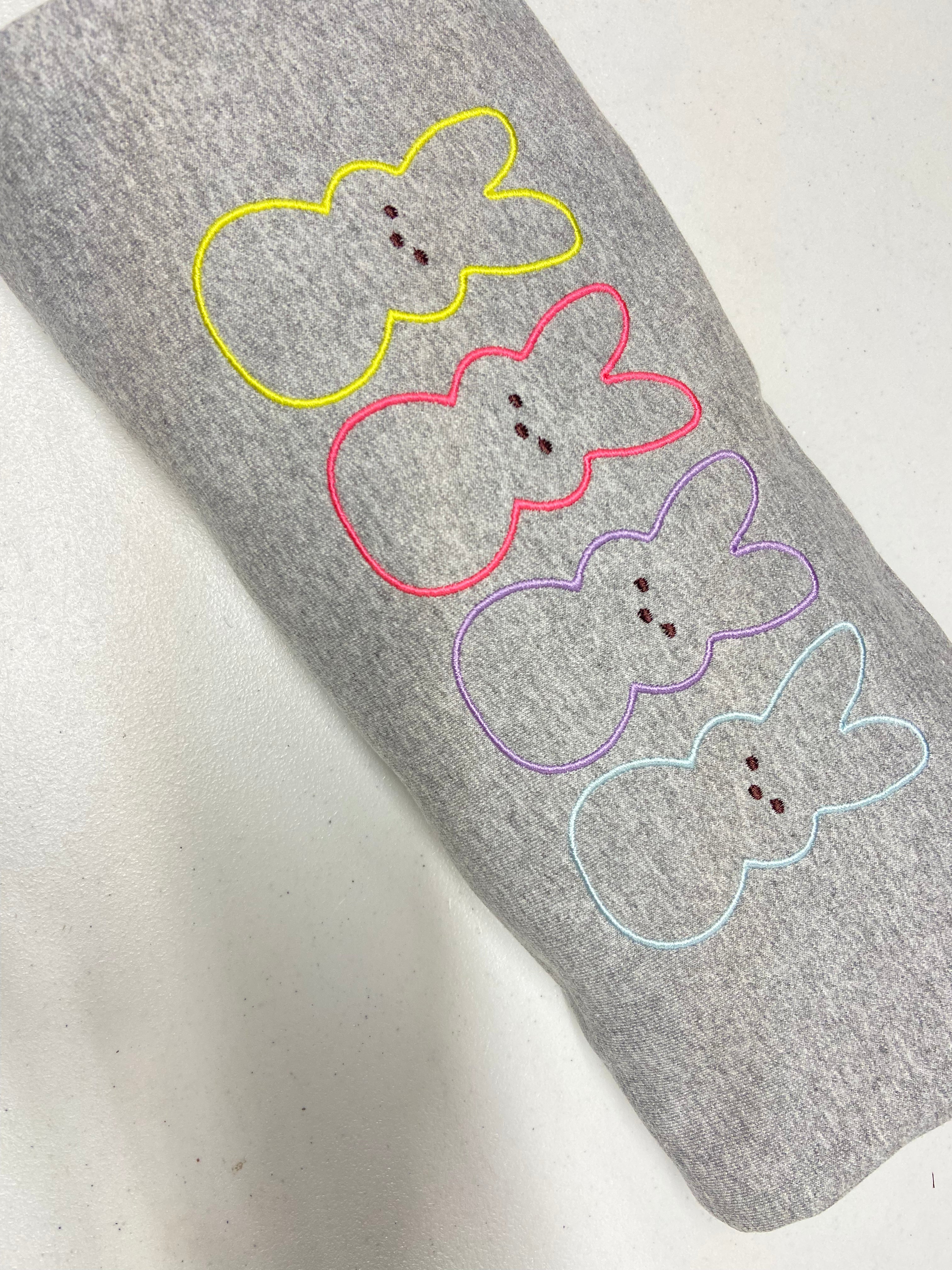 TODDLER simple PEEP embroidered sweatshirt