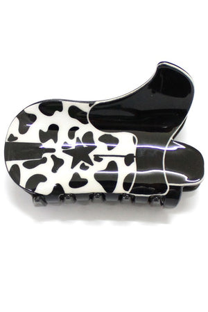 boot claw clip western print